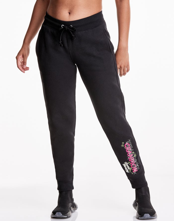 Champion Joggingbroek Dames - Zwart - Merlot Artist Series Reverse Weave Simple Balance ( 760924-IXJ